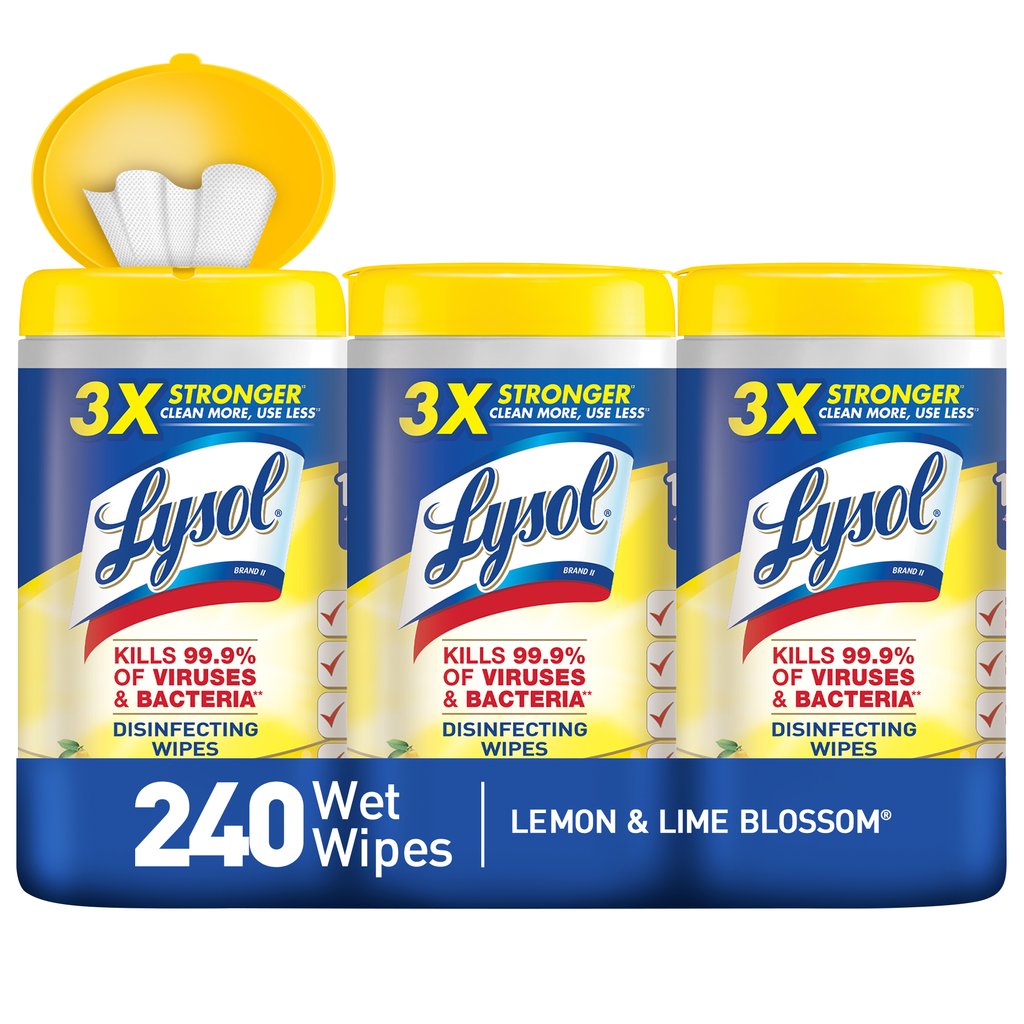  Lysol Dual Action Disinfectant Wipes, Multi-Surface  Antibacterial Scrubbing Wipes, For Disinfecting and Cleaning, Citrus Scent,  75ct : Health & Household