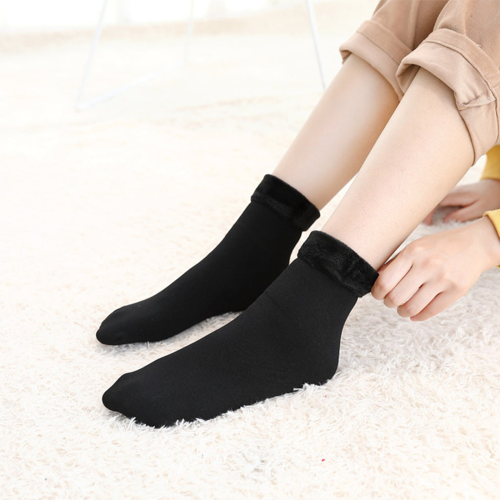 Luxury Seamless Women's Rich Velvet Knitted Socks (Regular Size) 6PK 6